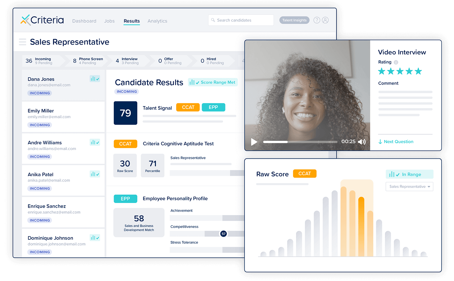 Criteria platform features