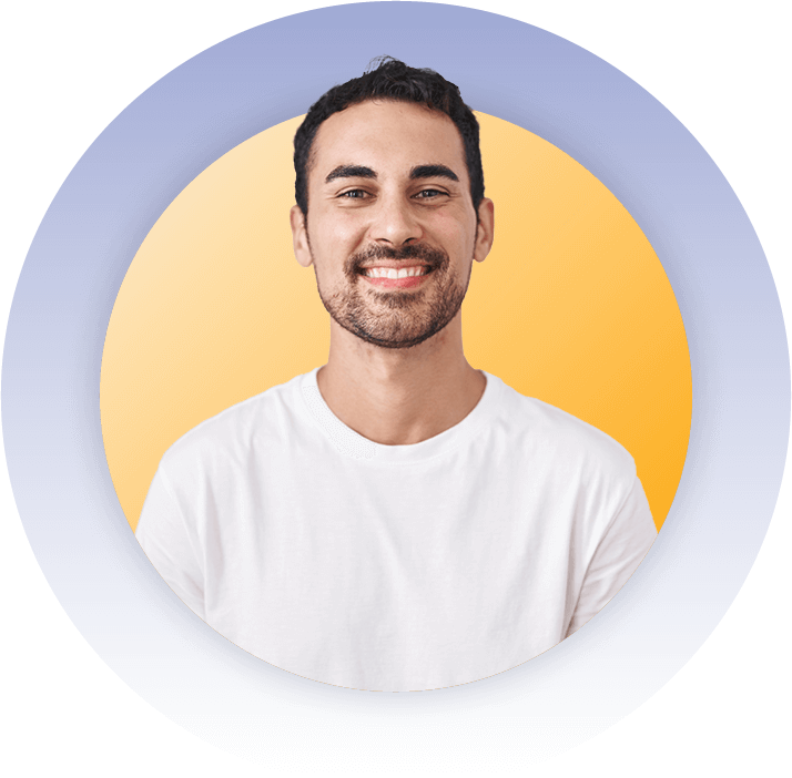 employee looking to camera