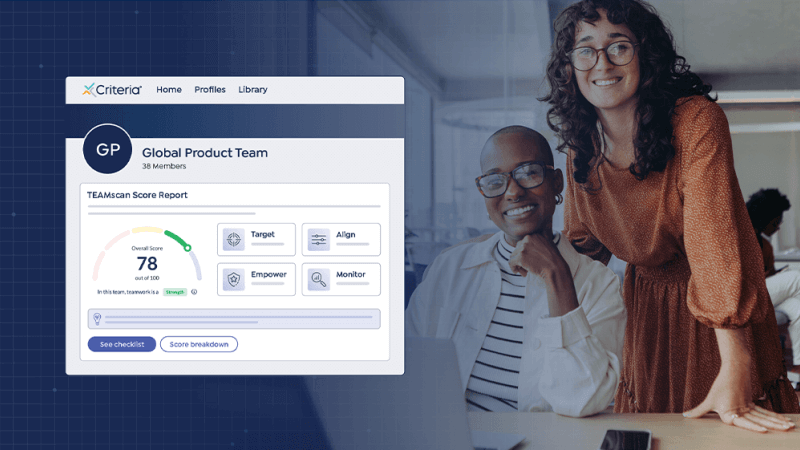 Happy employees using new Develop by Criteria product