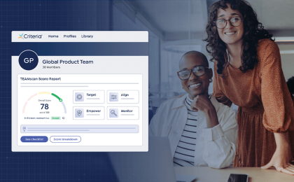 Happy employees using new Develop by Criteria product 