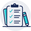 clipboard with checklist icon